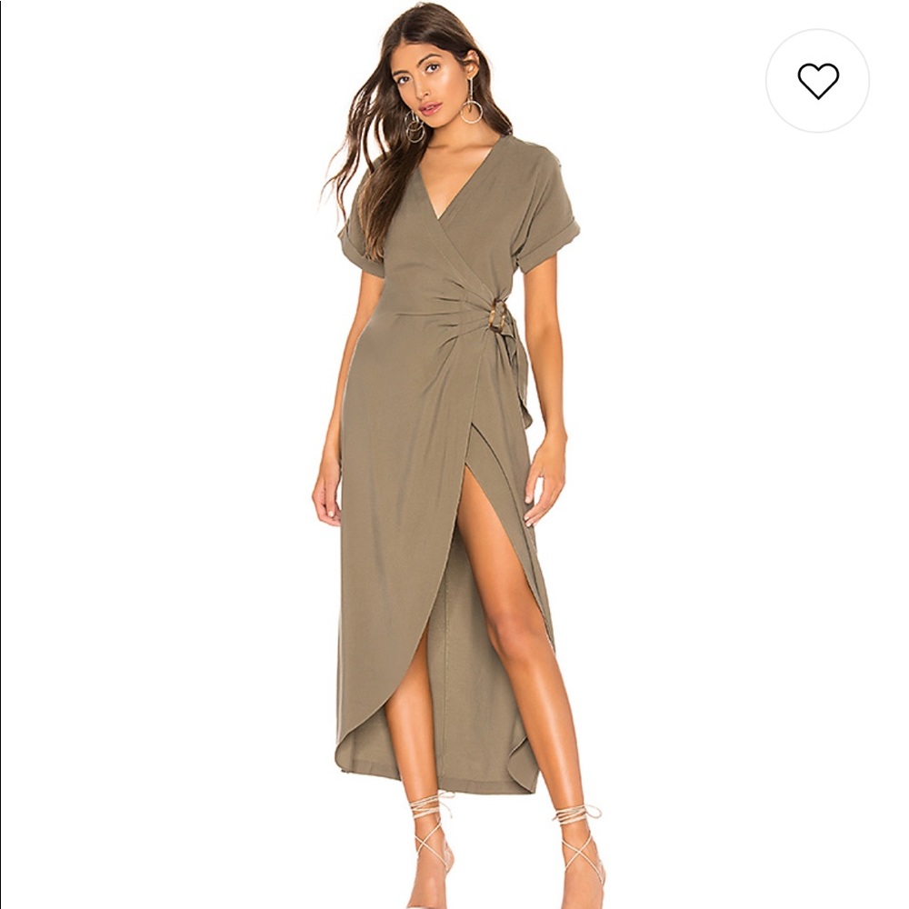 Lacadame olive green dress